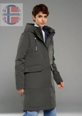 Удлинённая парка норвежского бренда Fergo Norge, выполнена из ткани Uniqtex, утеплена наполнителе...