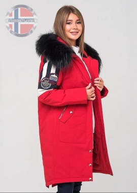 Легендарная женская парка норвежского бренда Ферго Fergo Norge FKBP09-27 сшита из ткани по уникал...